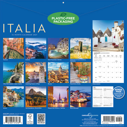 Italia Wall Calendar 2027
