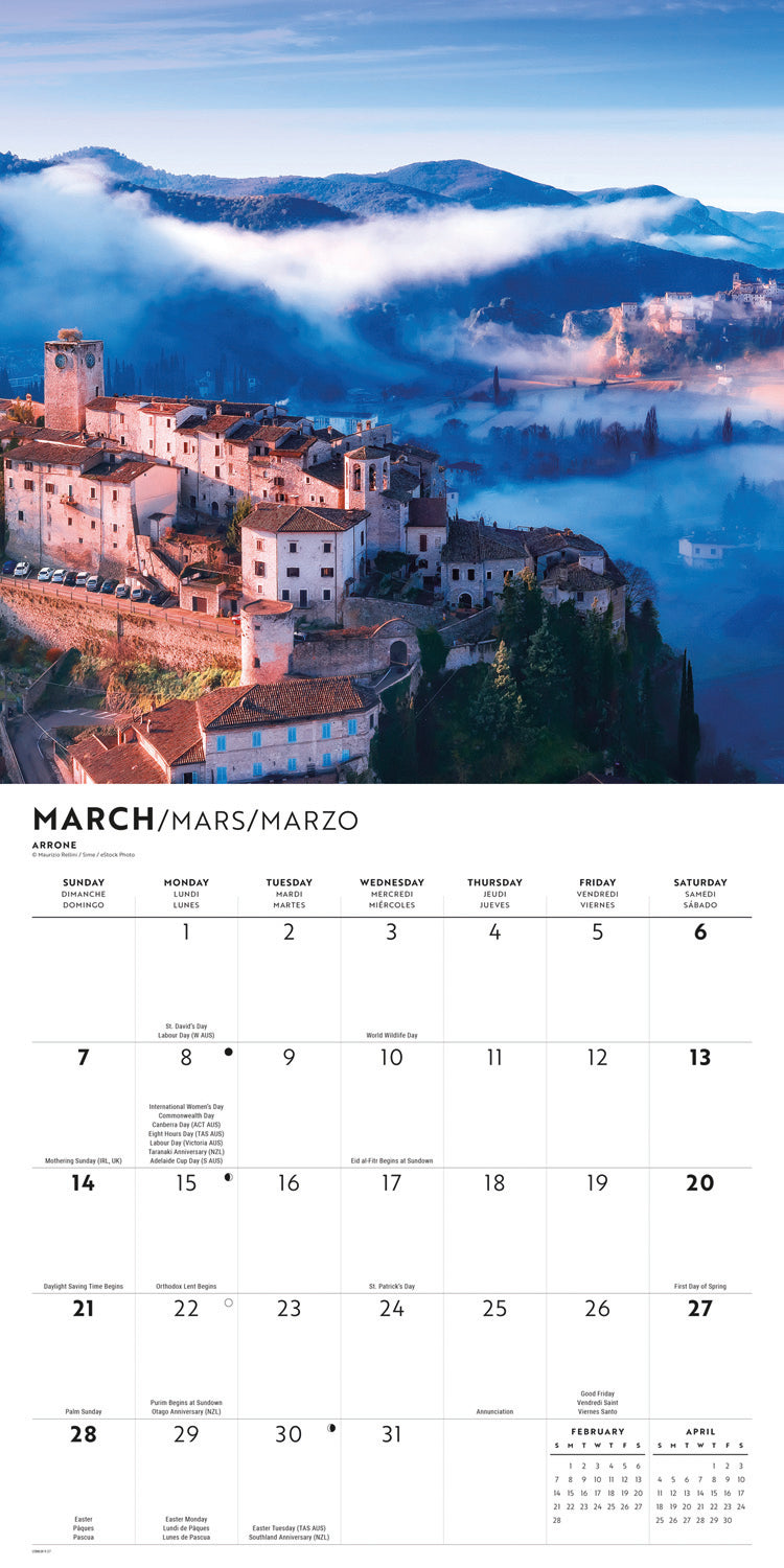 Italia Wall Calendar 2027