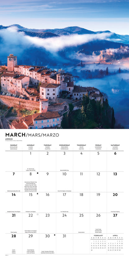 Italia Wall Calendar 2027