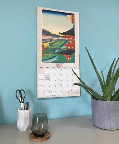 Japanese Woodblocks Wall Calendar 2027