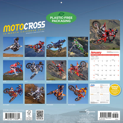 Motocross Wall Calendar 2027