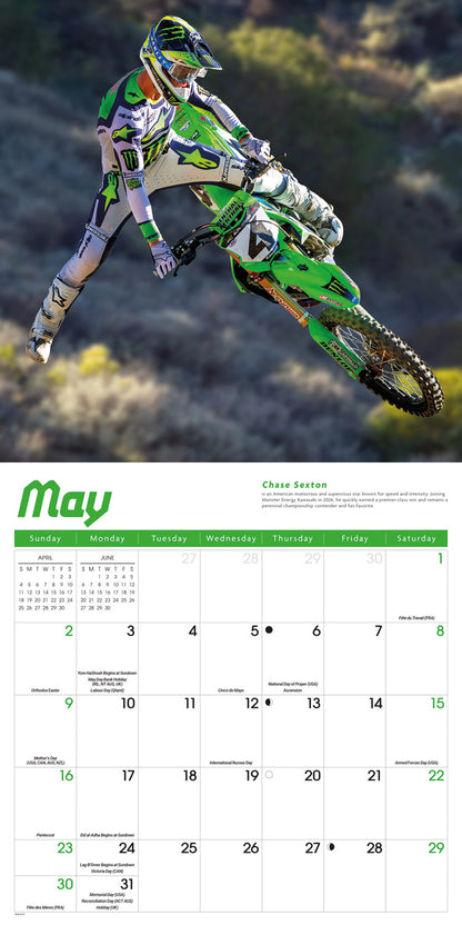 Motocross Wall Calendar 2027