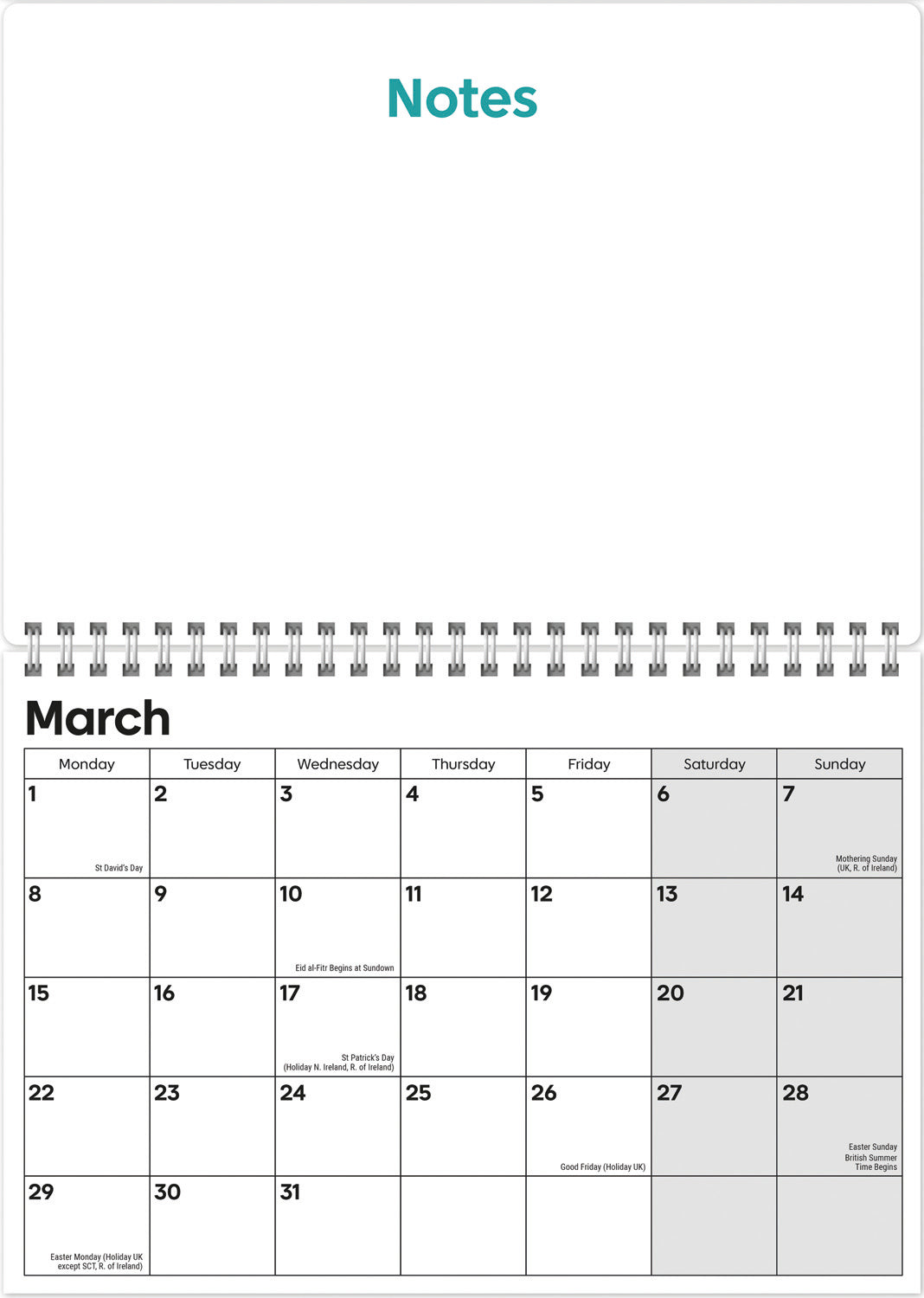 Essential Memo Calendar P A3 Calendar 2027