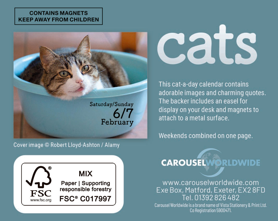 Cats Mini Box Calendar 2027