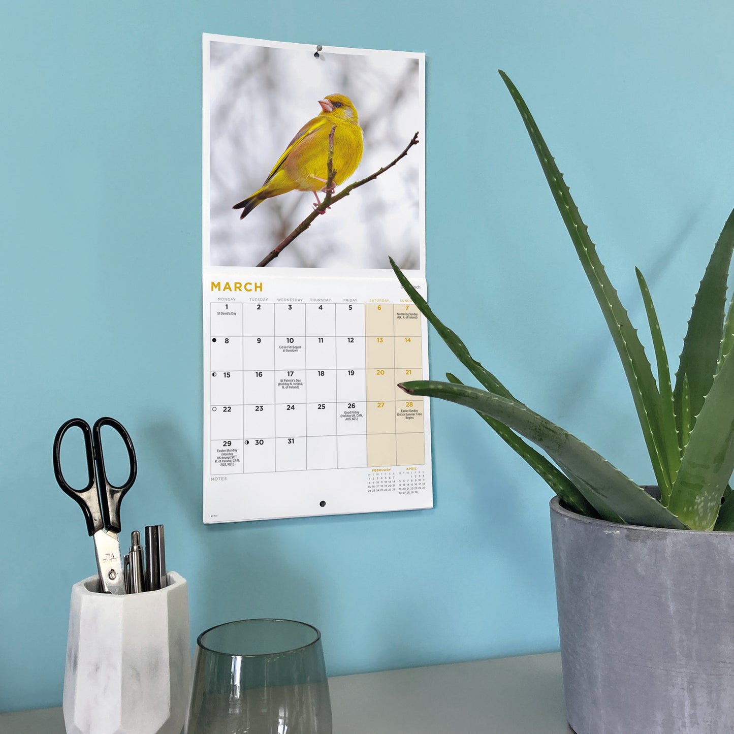 British Garden Birds Mini Calendar 2027