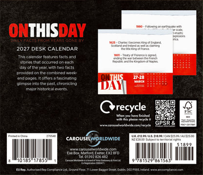 On This Day Box Calendar 2027