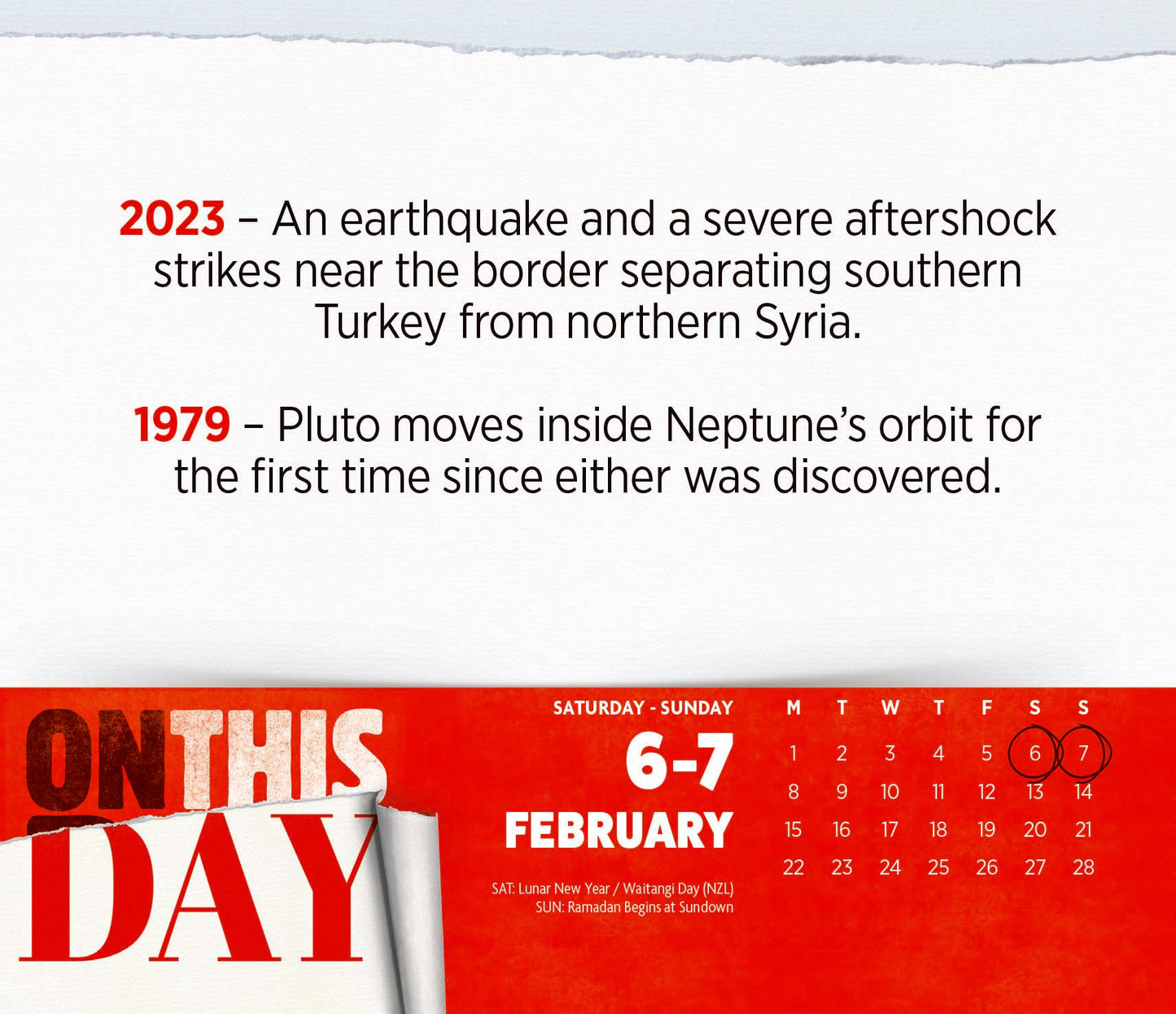 On This Day Box Calendar 2027