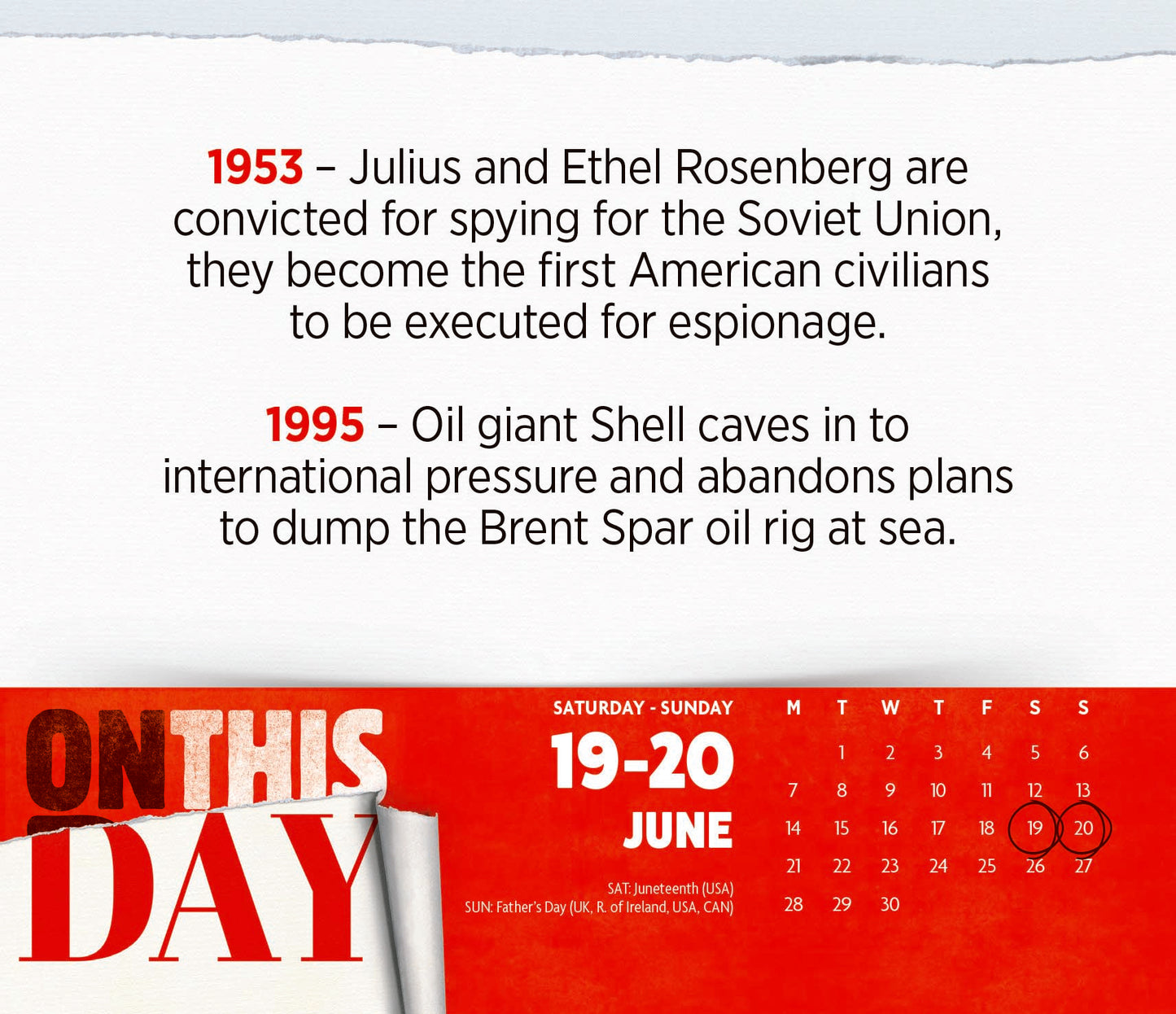 On This Day Box Calendar 2027