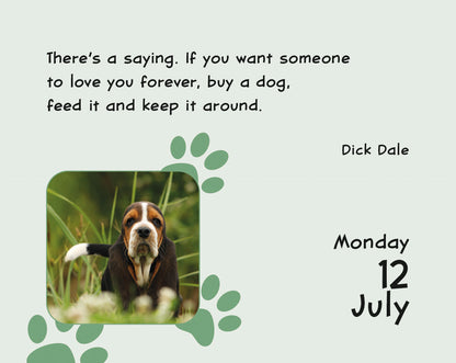 Puppies Mini Box Calendar 2027