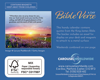 Bible Verse a Day Mini Box Calendar 2027