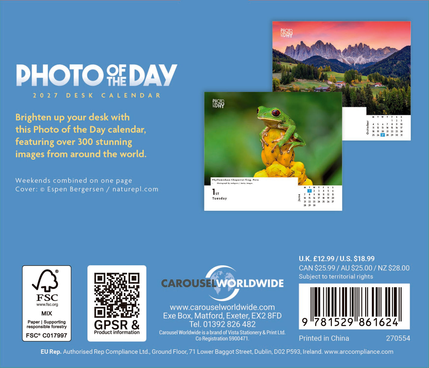 Photo of the Day Box Calendar 2027