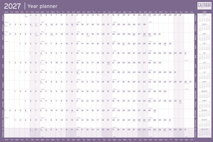Essential Yearly Roll Pall Calendar 2027