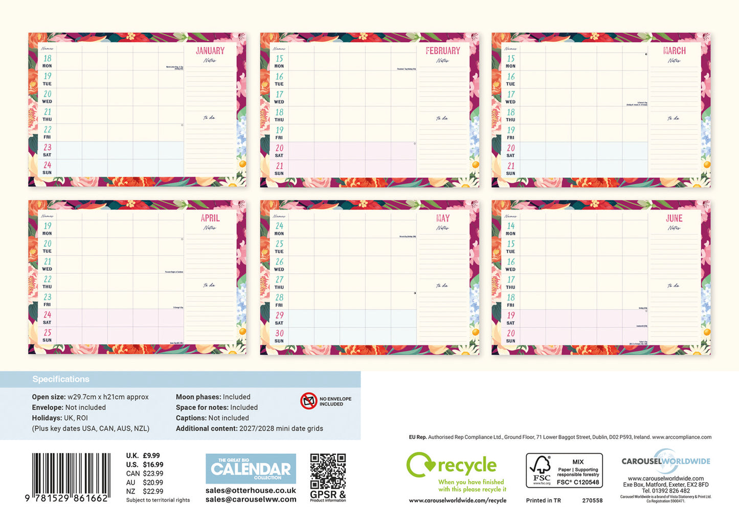This is Our Year Week-To-View Planner A4 Calendar 2027