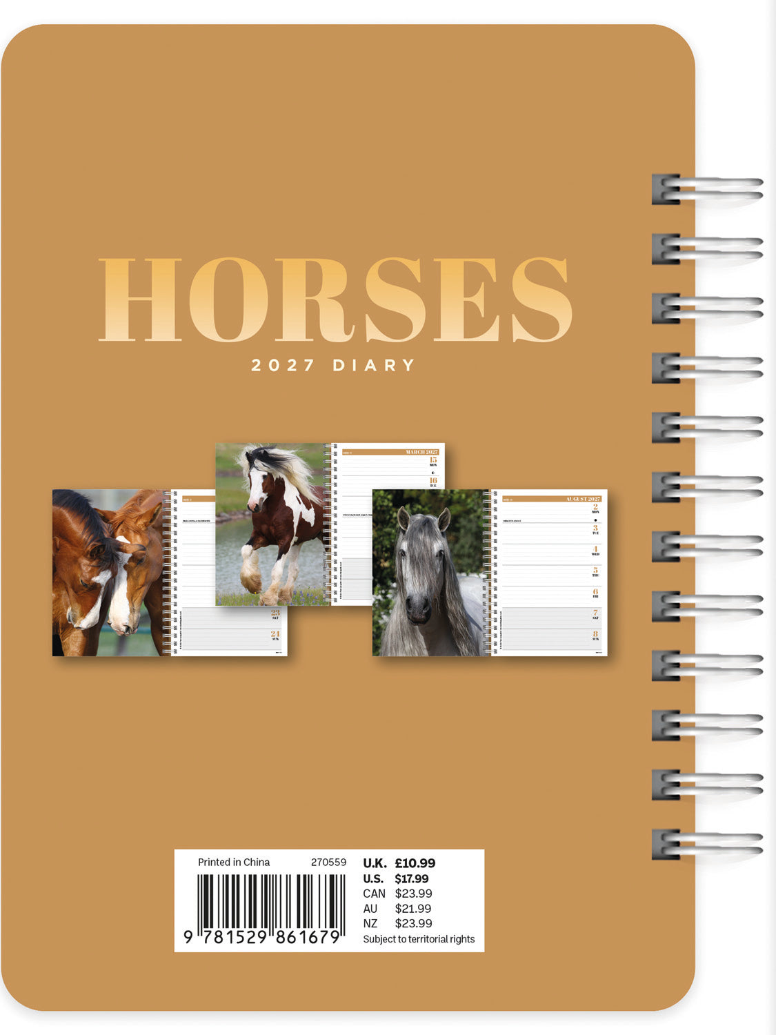 Horses A5 Diary 2027