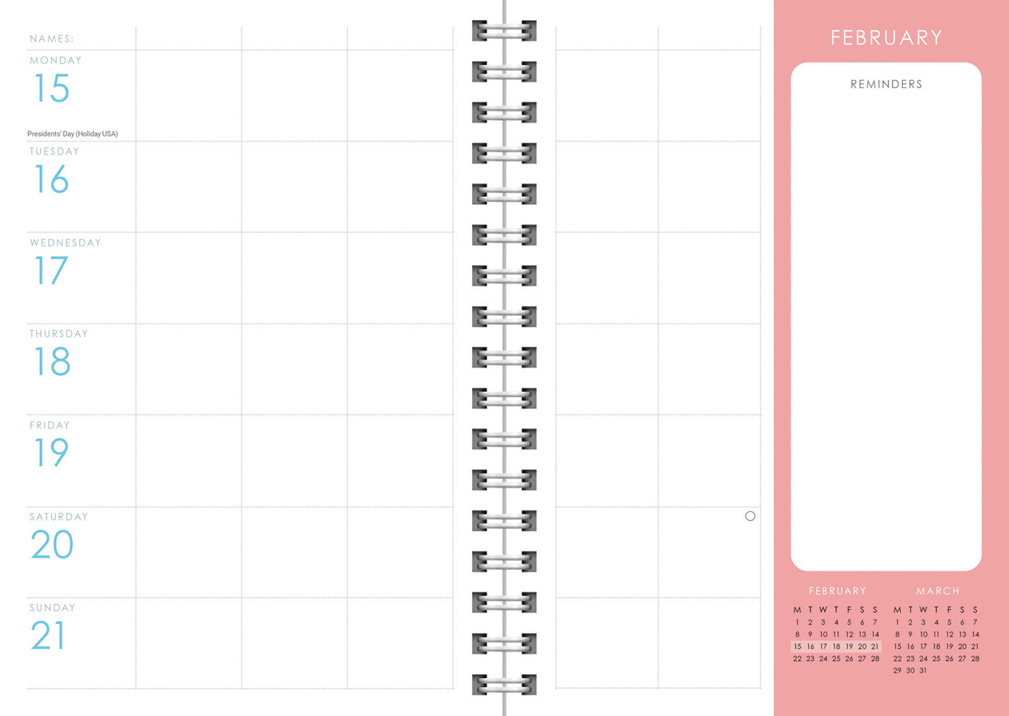 Organised Family (Geometric) Planner A5 Diary 2027