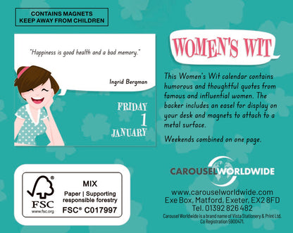 Womens Wit Mini Box Calendar 2027
