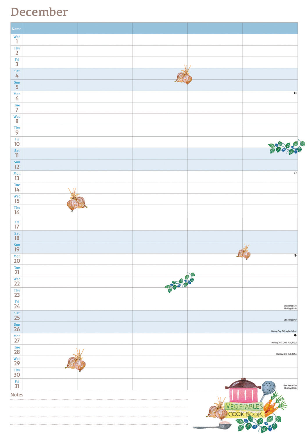 Life in the Kitchen MTV Planner A4 Calendar 2027