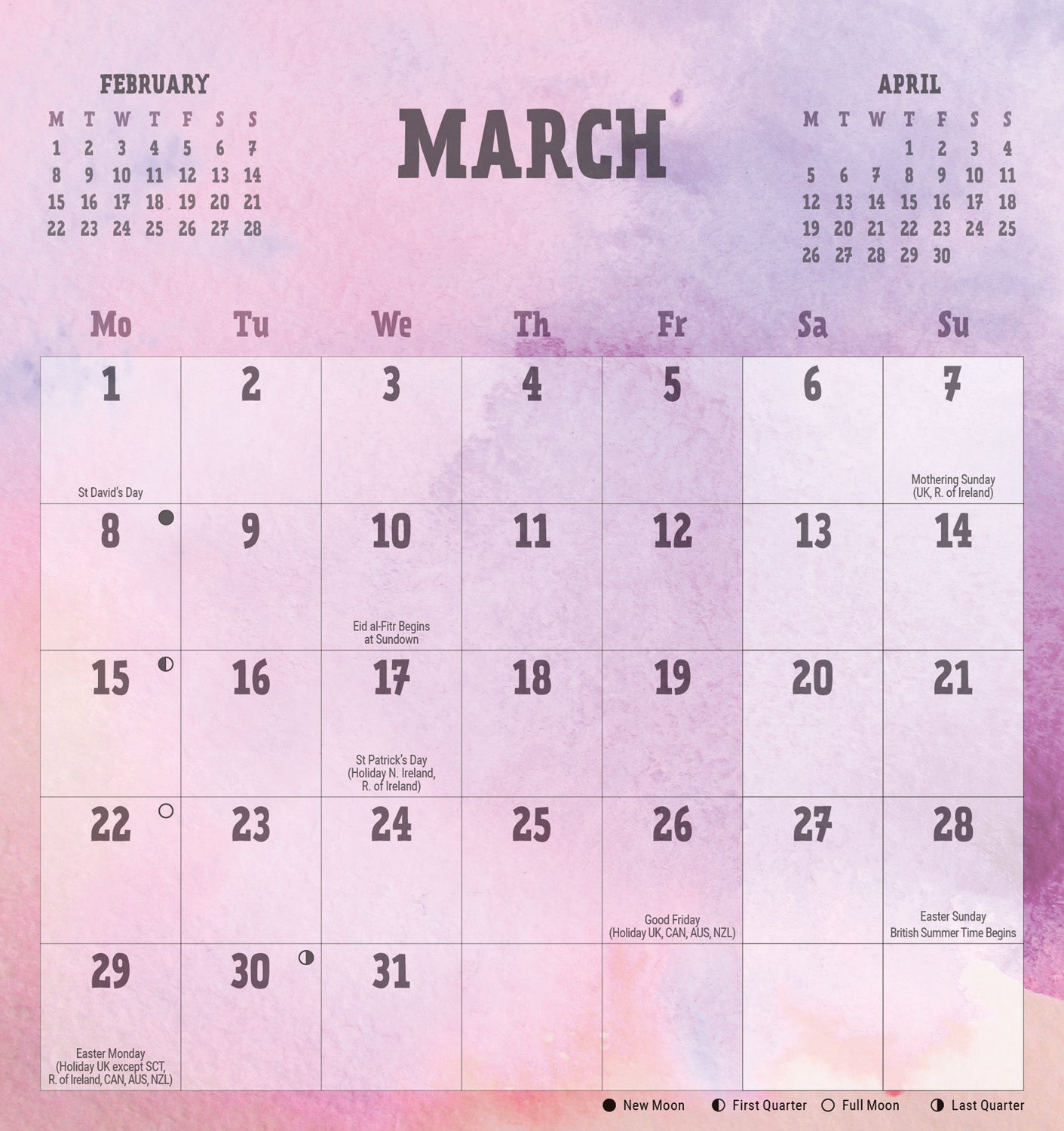 Be Organised and Be Awesome Easel Calendar 2027