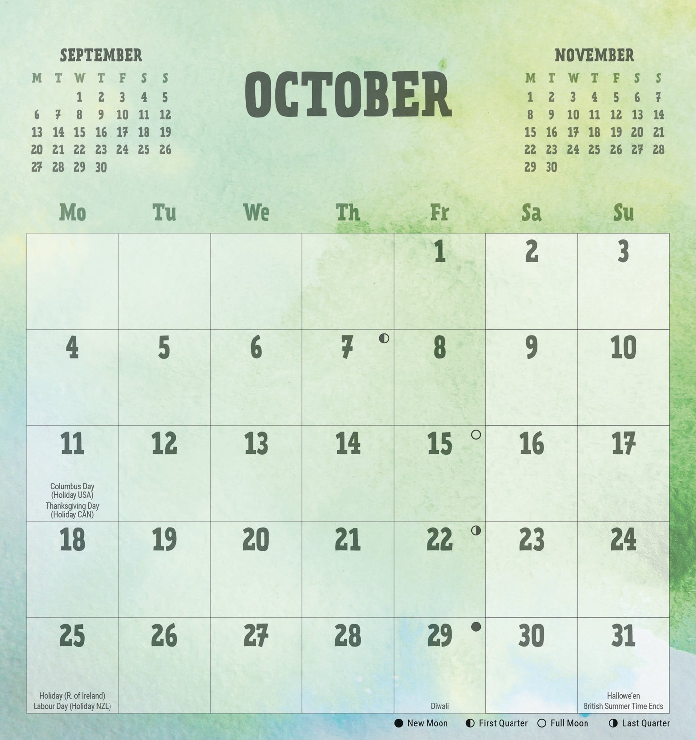 Be Organised and Be Awesome Easel Calendar 2027