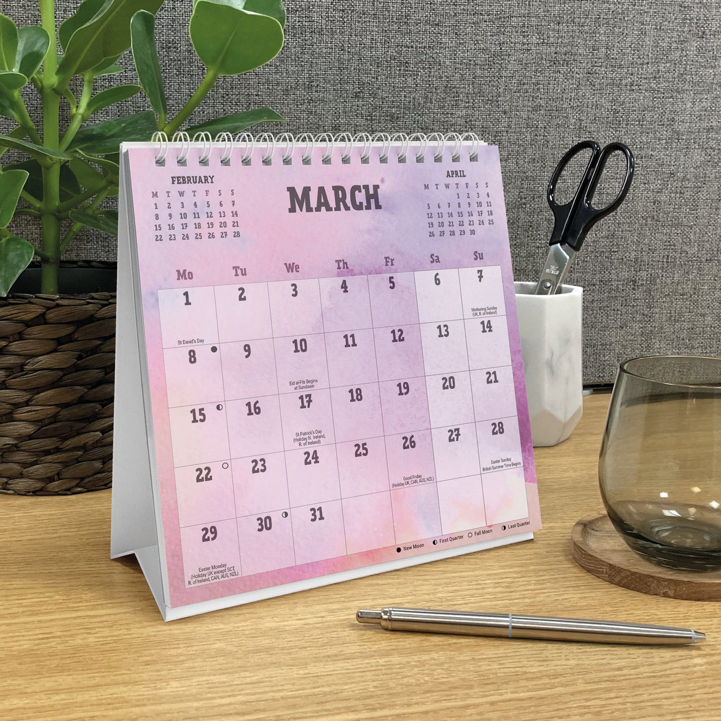 Be Organised and Be Awesome Easel Calendar 2027