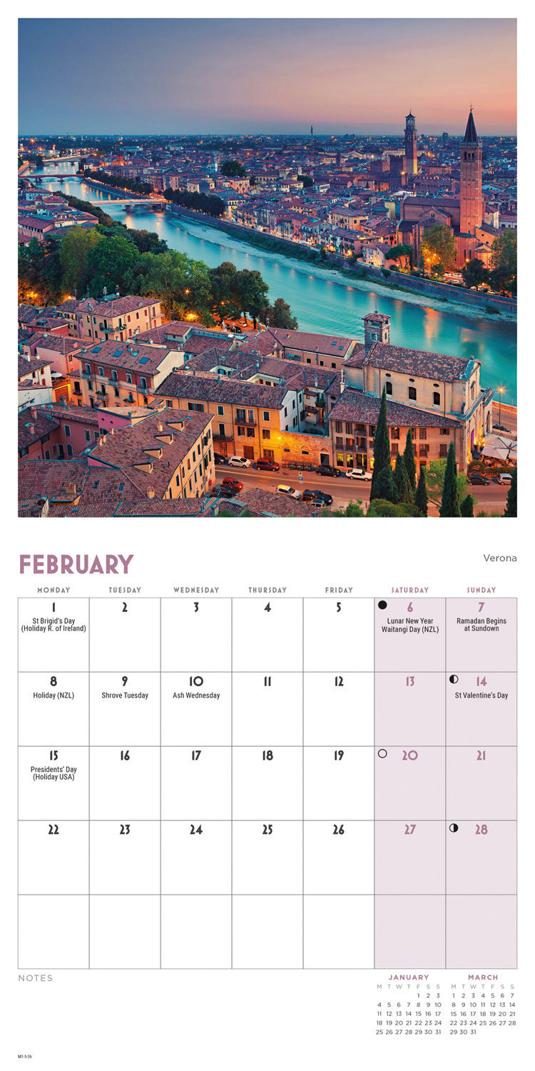 Italy Mini Calendar 2027
