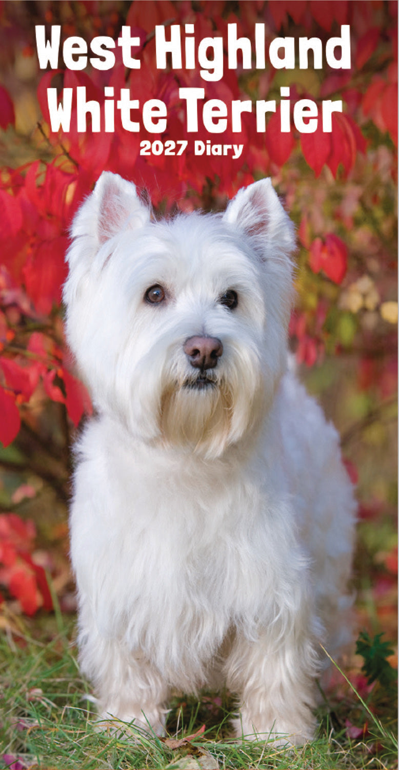 West Highland White Terriers Slim Diary 2027