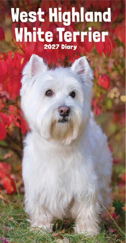 West Highland White Terriers Slim Diary 2027