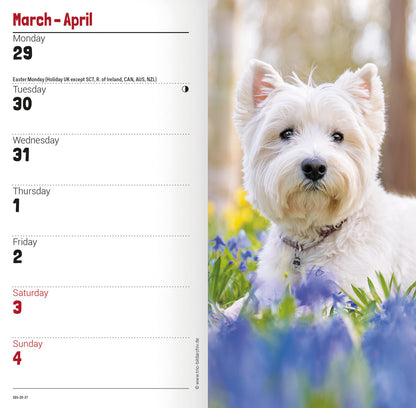 West Highland White Terriers Slim Diary 2027