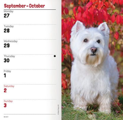 West Highland White Terriers Slim Diary 2027