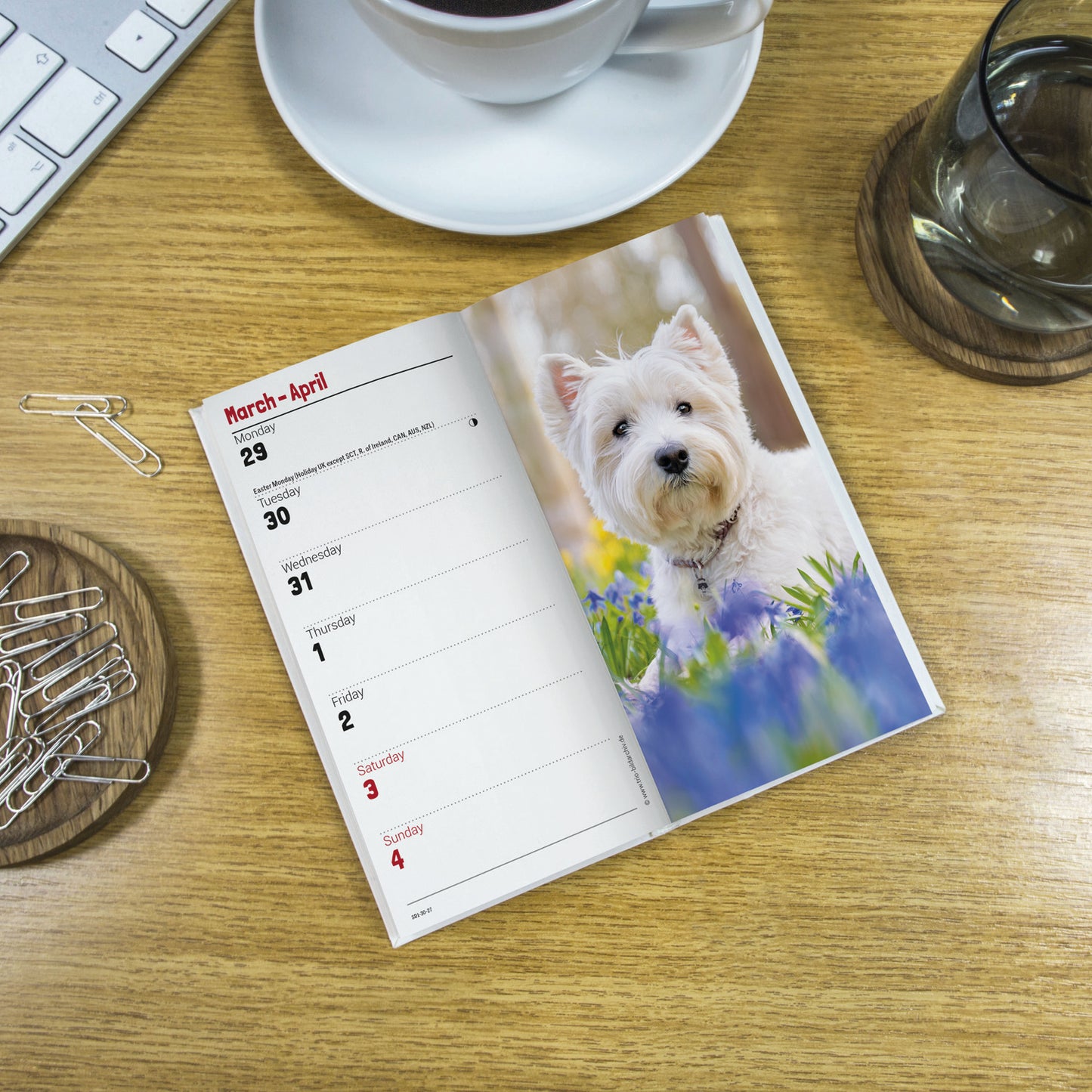 West Highland White Terriers Slim Diary 2027