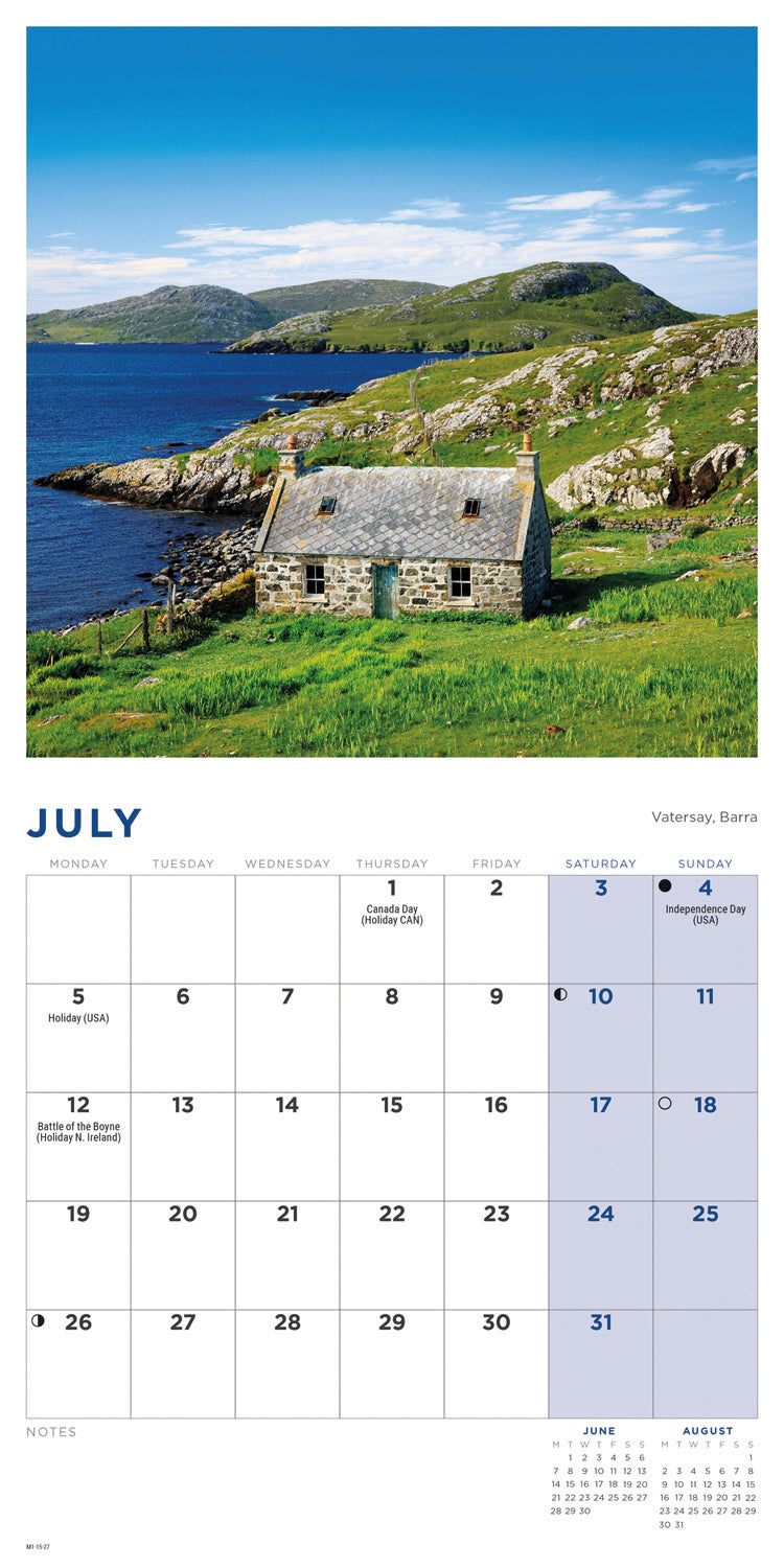 Scotland Mini Calendar 2027