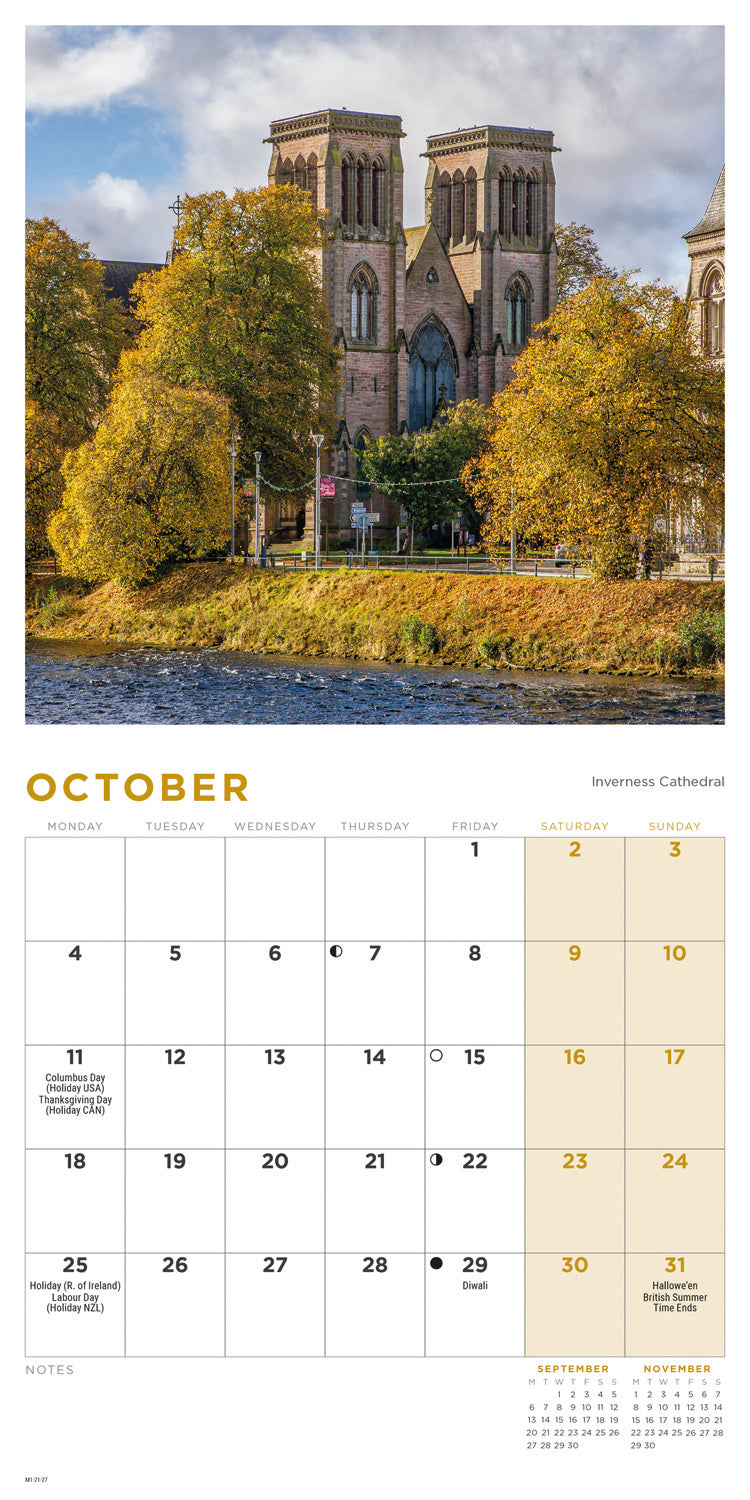 Scotland Mini Calendar 2027