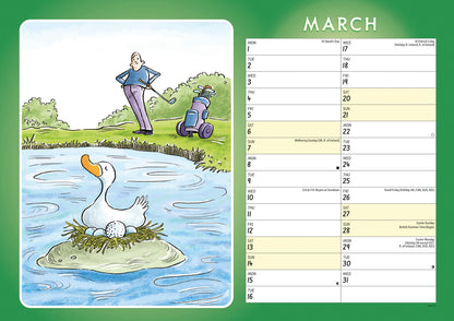 Golf, Young At Heart A4 Calendar 2027