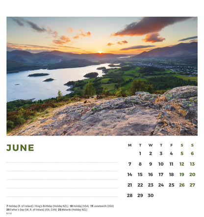 British Landscapes Easel Calendar 2027