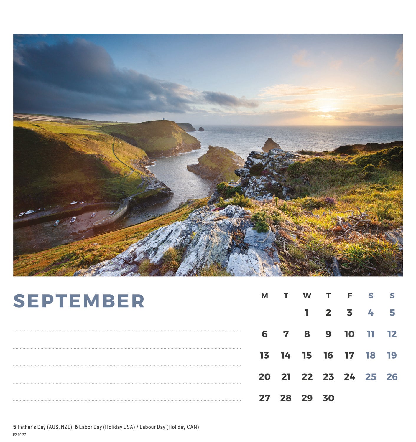 British Landscapes Easel Calendar 2027