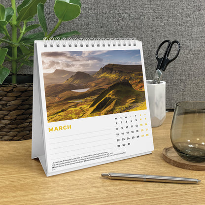 British Landscapes Easel Calendar 2027