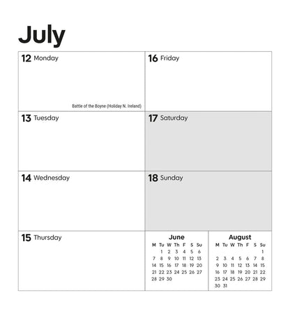 Essential Week-To-View Easel Calendar 2027