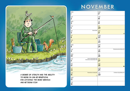 Fishing, Young At Heart A4 Calendar 2027