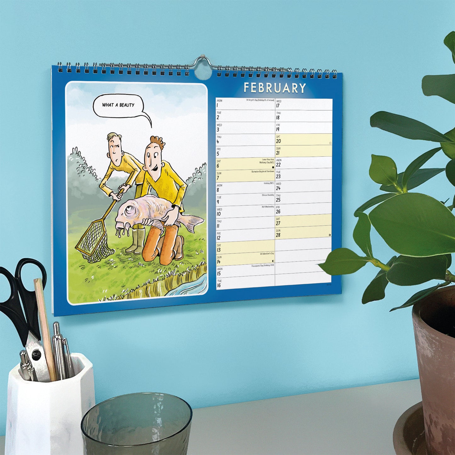 Fishing, Young At Heart A4 Calendar 2027