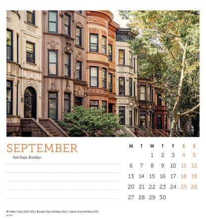 New York Easel Calendar 2027