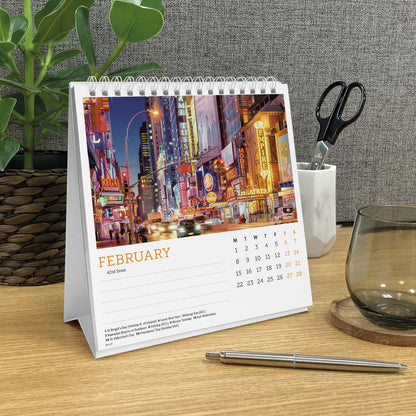 New York Easel Calendar 2027