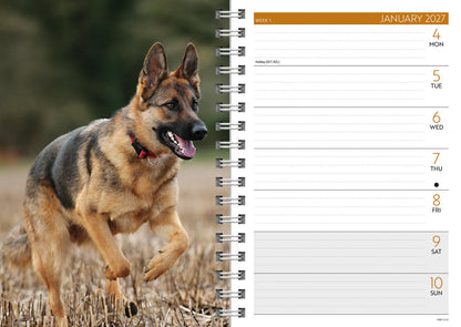 German Shepherds A5 Diary 2027