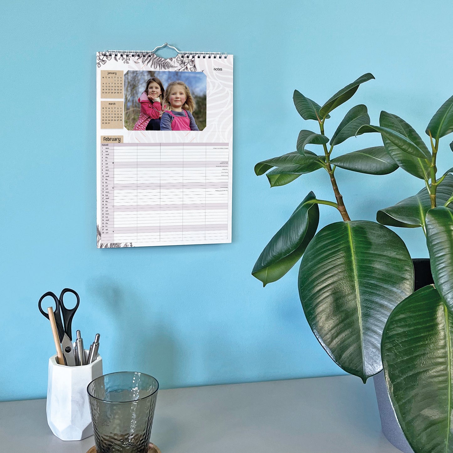 Your Family Photos Planner A3 Calendar 2027