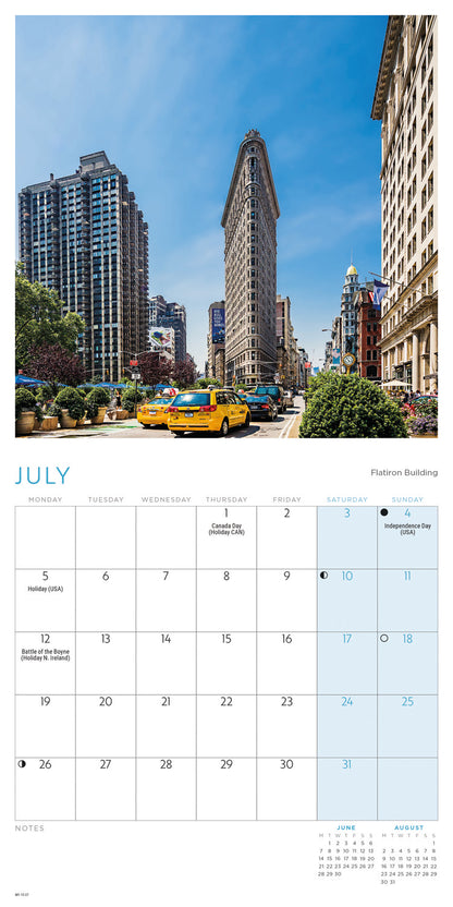 New York Mini Calendar 2027
