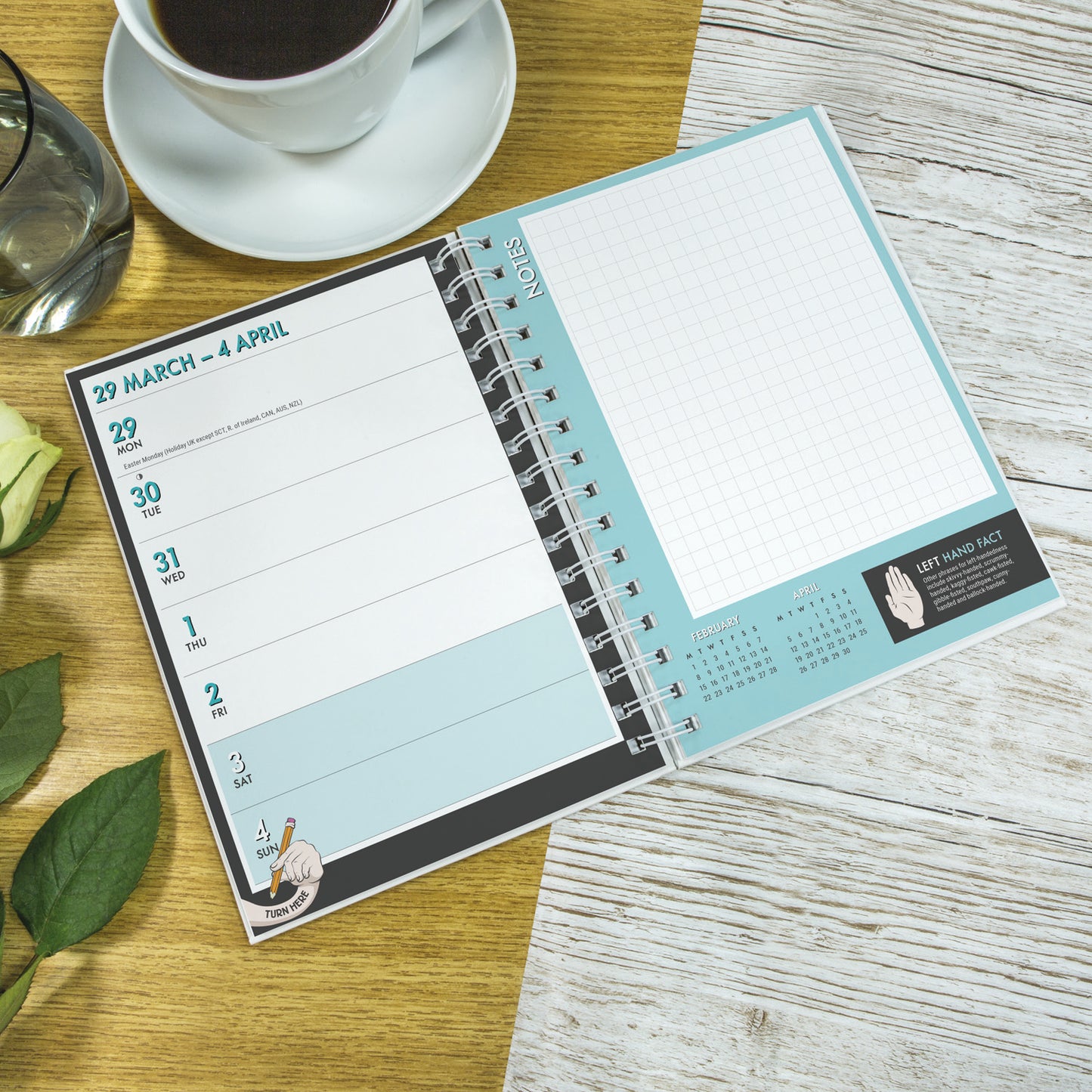 Left Handed A5 Diary 2027