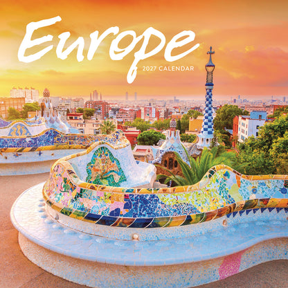 Europe Wall Calendar 2027