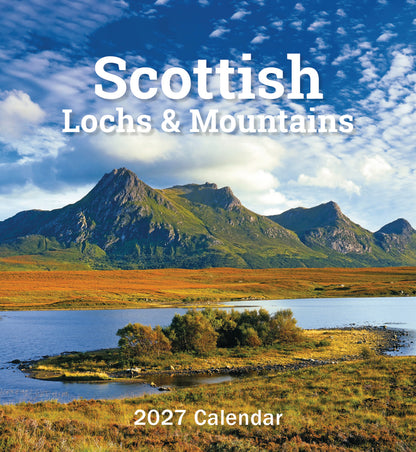 Scottish Lochs & Mountains Mini Easel Calendar 2027