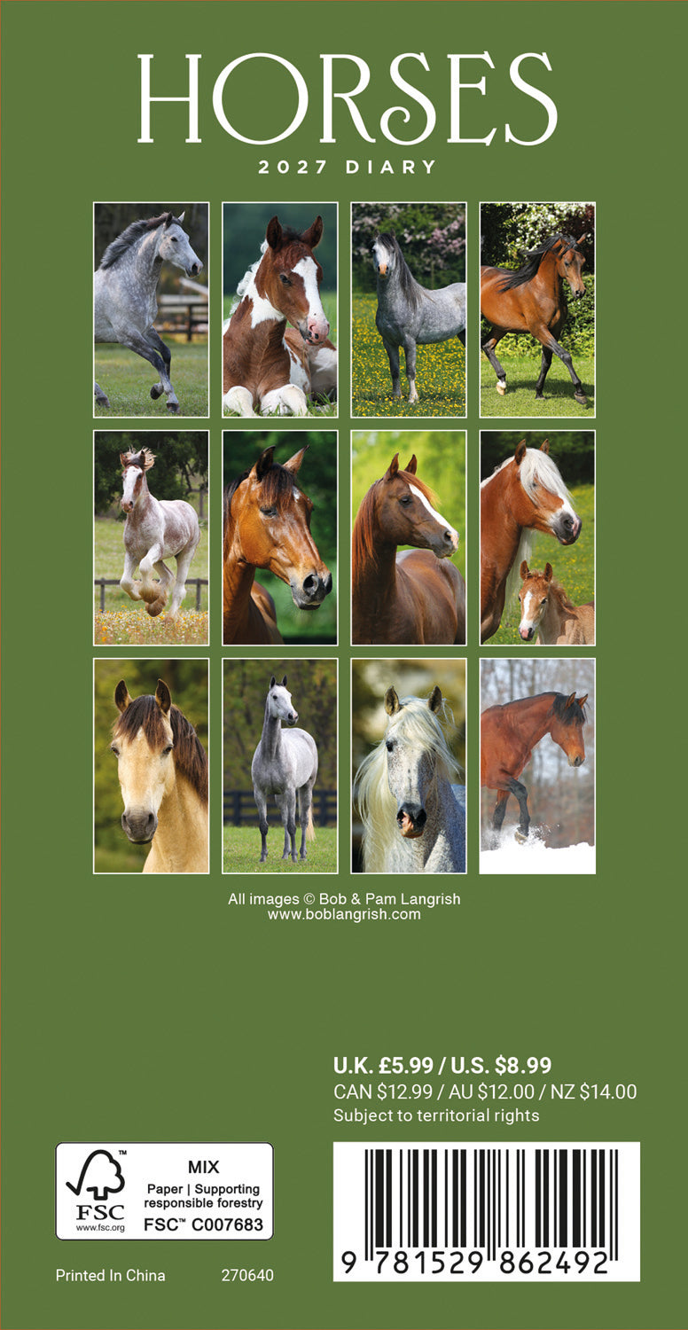 Horses Slim Diary 2027