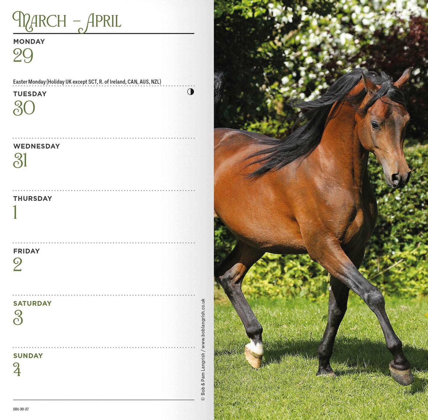 Horses Slim Diary 2027