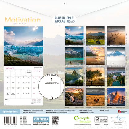 Motivation Wall Calendar 2027